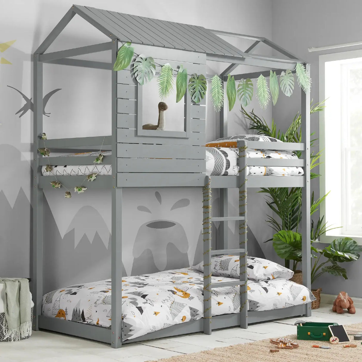 Birlea Adventure Bunk Bed in Grey - JoJoBeds