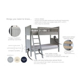 Little Folks Furniture Fargo Bunk Bed In Farleigh Grey 