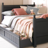 Little Folks Fargo Small Double Bed with Trundle In Painswick Blue