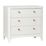 Leander Classic 3 Drawer Dresser in White 