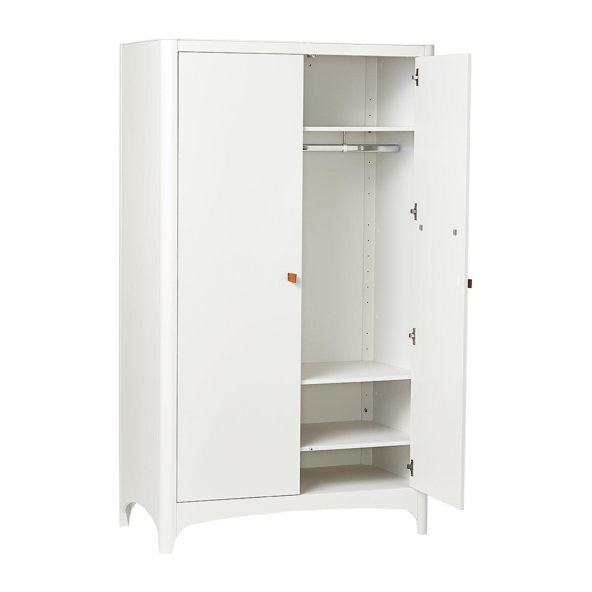 Leander Classic Wardrobe with 2 Doors in White 