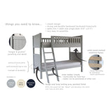 Little Folks Fargo Bunk Bed with Trundle In Farleigh Grey