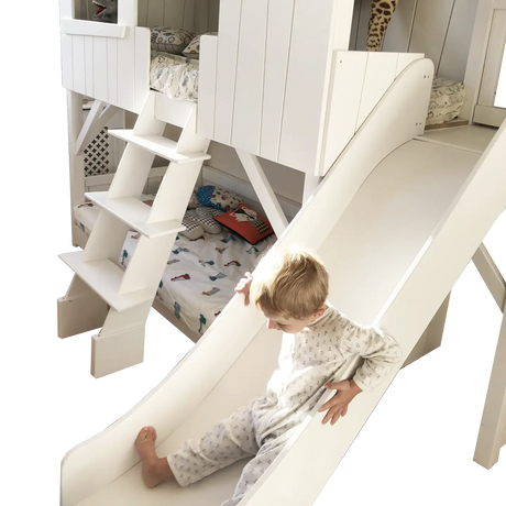 Mathy By Bols Treehouse Bunk Bed with Platform and Slide 