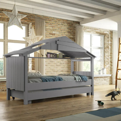 Mathy by Bols Treehouse Star Cabin Bed with Optional Trundle 