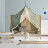 Oliver Furniture Circus Camp Bed Canopy in Green/Undyed