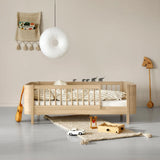 Oliver Furniture Wood Mini+ Cot Bed Including Junior Kit in Oak