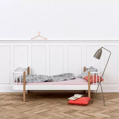 Oliver Furniture Wood Original Bed in White/Oak