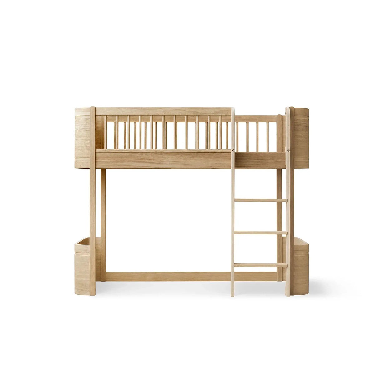 Oliver Furniture Wood Mini+ Low Loft Bed in Oak