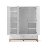 Oliver Furniture Wood Wardrobe in White/Oak