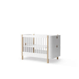 Oliver Furniture Wood Mini+ Cot in White/Oak