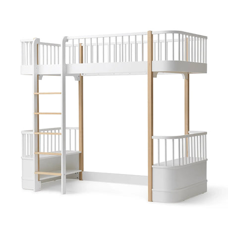 Oliver Furniture Wood Original Loft Bed in Oak/White