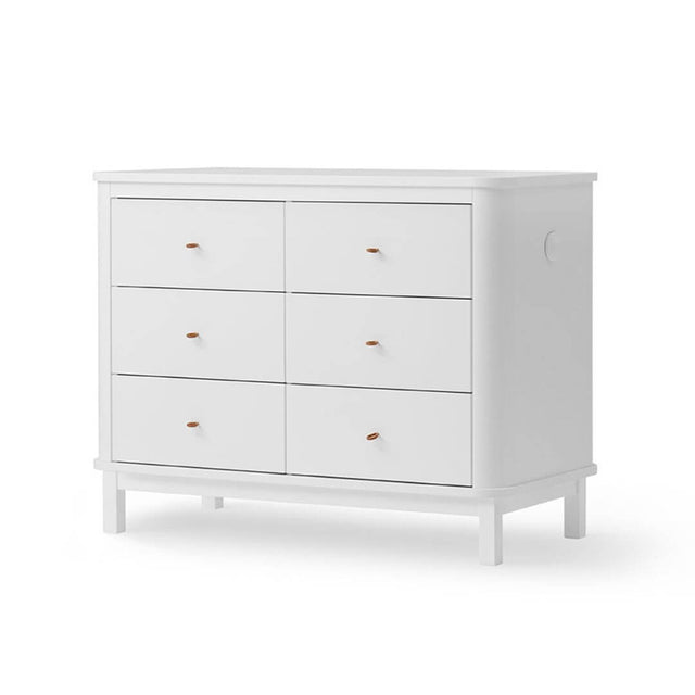 Oliver Furniture Wood Dresser with 6 Drawers in White