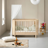 Oliver Furniture Wood Mini+ Cot Bed Excluding Junior Kit in Oak