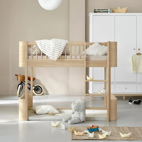 Oliver Furniture Wood Mini+ Low Loft Bed in Oak