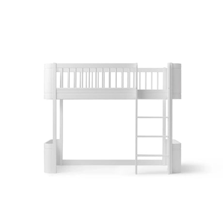 Oliver Furniture Wood Mini+ Low Loft Bed in White