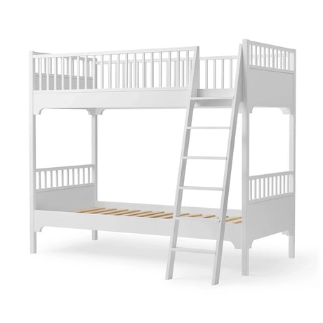 Oliver Furniture Seaside Classic Bunk Bed with Slanted Ladder in White