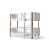 Oliver Furniture Wood Mini+ Low Bunk Bed in White/Oak