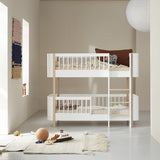 Oliver Furniture Wood Mini+ Low Bunk Bed in White/Oak