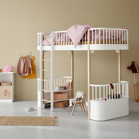 Oliver Furniture Wood Original Loft Bed in Oak/White