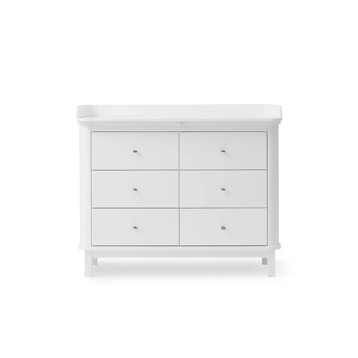 Oliver Furniture Wood Nursery Dresser 6 Drawers in White