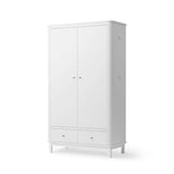 Oliver Furniture 2 Door Wood Wardrobe in White