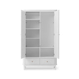 Oliver Furniture 2 Door Wood Wardrobe in White