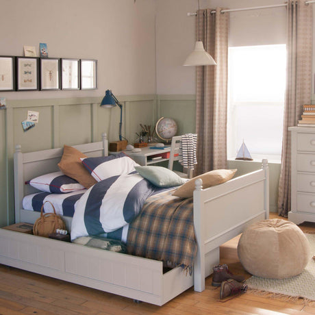 Little Folks Fargo Small Double Bed with Trundle In Farleigh Grey