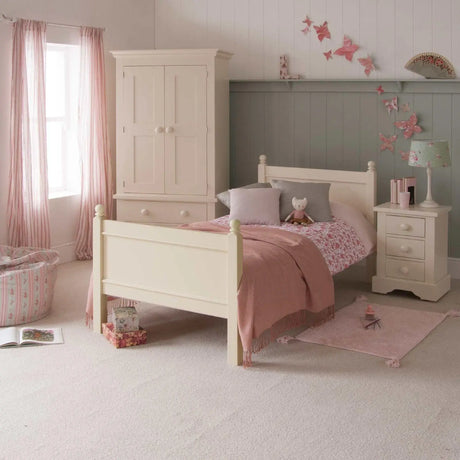 Little Folks Fargo Single Bed In Ivory White