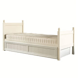 Little Folks Fargo Single Bed with Trundle In Ivory White