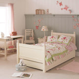 Little Folks Fargo Single Bed with Trundle In Ivory White