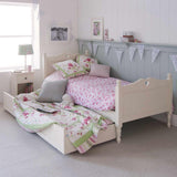 Little Folks Fargo Single Trundle Bed with Hearts In Ivory White