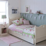 Little Folks Fargo Single Trundle Bed with Hearts In Ivory White